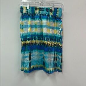 Banana Republic Multicolor Blue Skirt Size 2